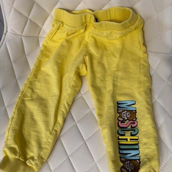 Moschino Baby Yellow Teddy Bear Tracksuit Set – Size 2T - Picture 3 of 4
